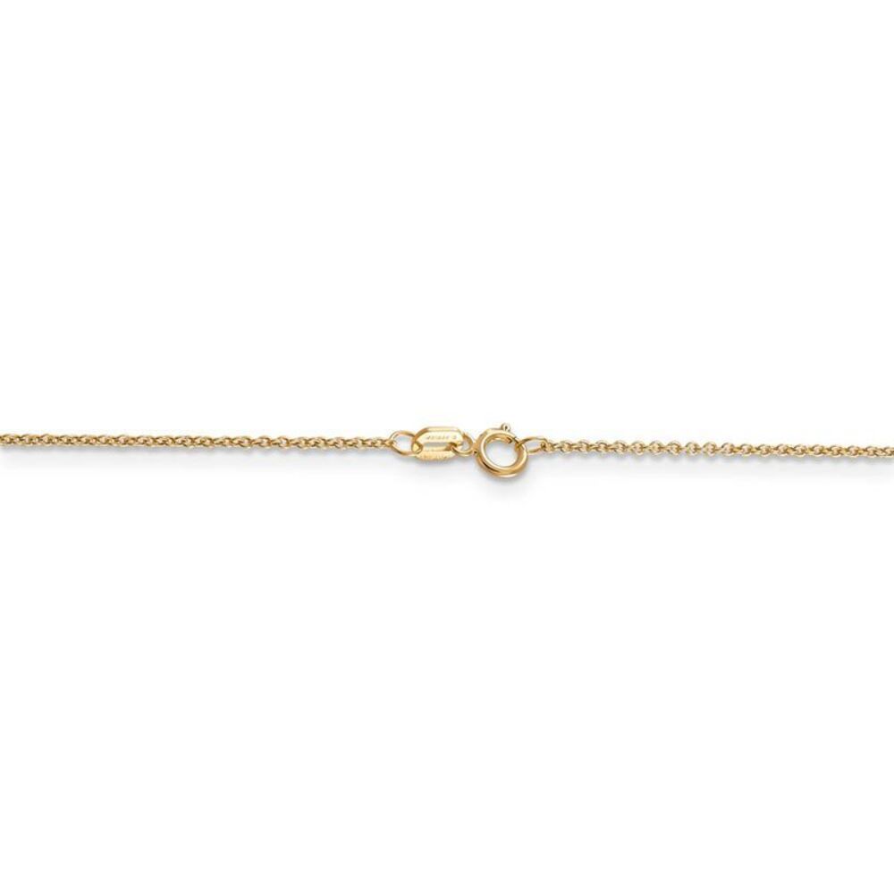 14k Yellow Gold Textured Polished Butterfly (17mm) Necklace - 24 Inch - Picture 4 of 7